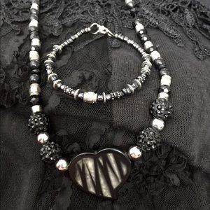 Handcrafted 2 Piece Necklace&Bracelet Set